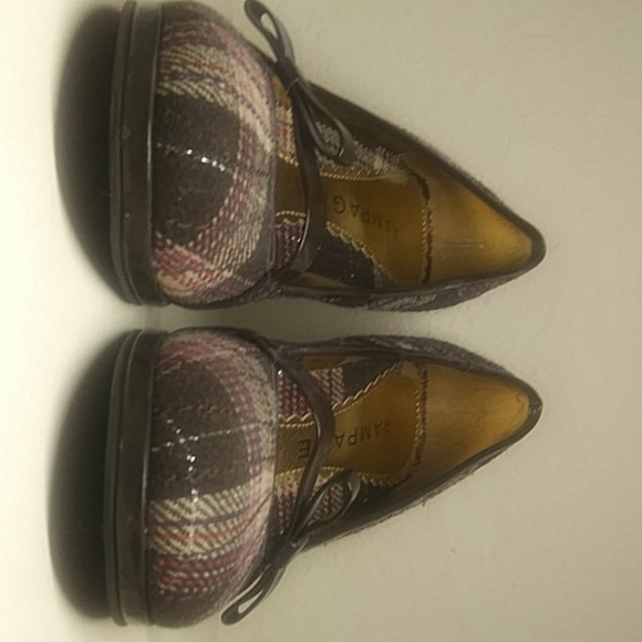 Plaid cute heels with bow - Picture 3 of 6